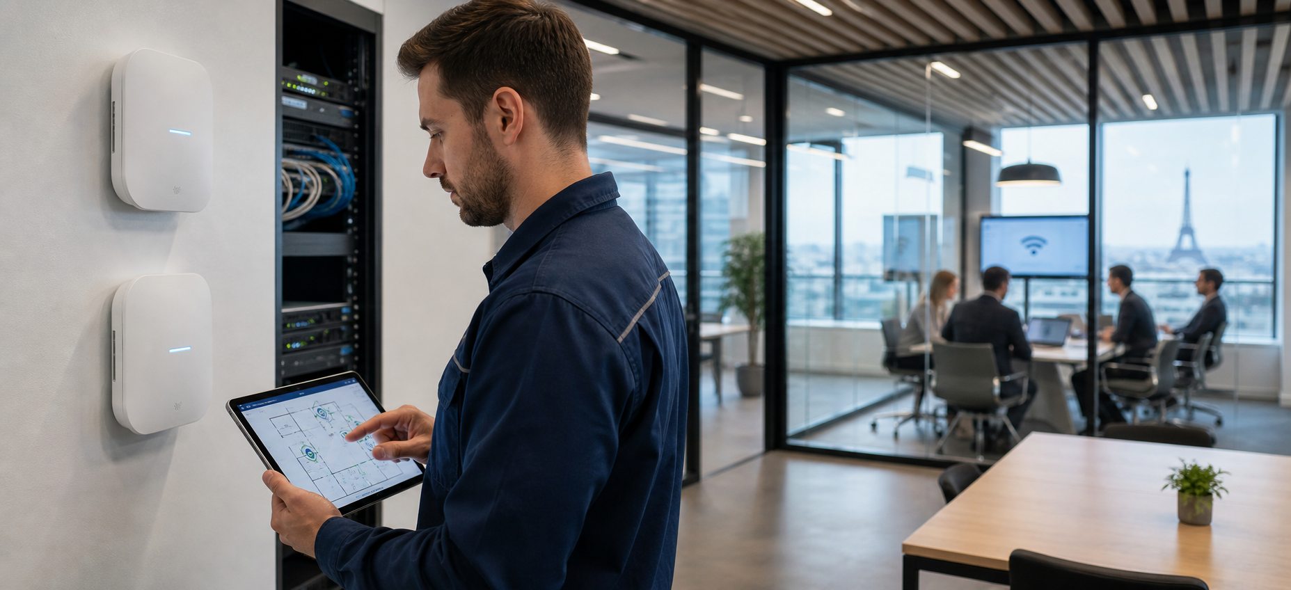 Wi-Fi professionnel : couverture, stabilité et segmentation sur une base plus saine